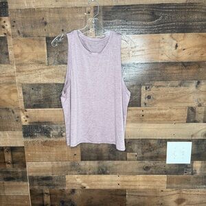 Athleta Purple Muscle Tee Boxy Sleeveless Top